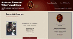 Desktop Screenshot of helenafuneralhome.com